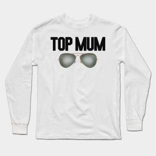 top mum glasses Long Sleeve T-Shirt